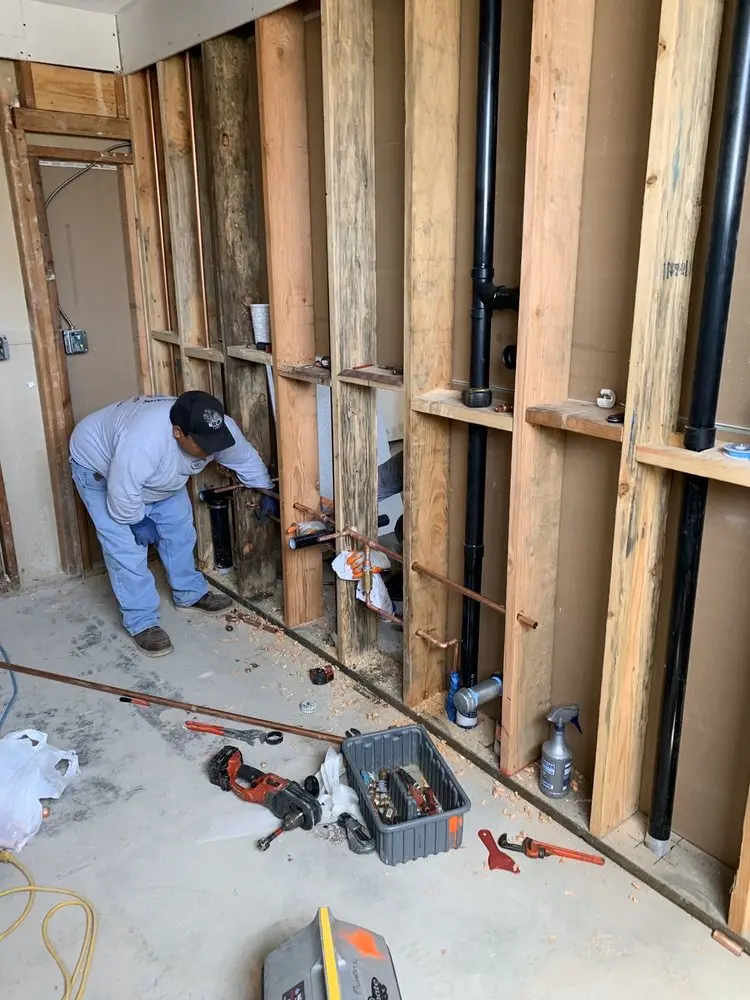 Commercial rough-in plumbing for Gas Line Repair in East Hemet